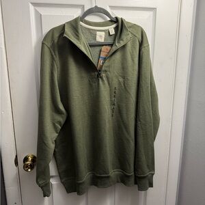 Dockers Olive‎ Zip-Up Sweater